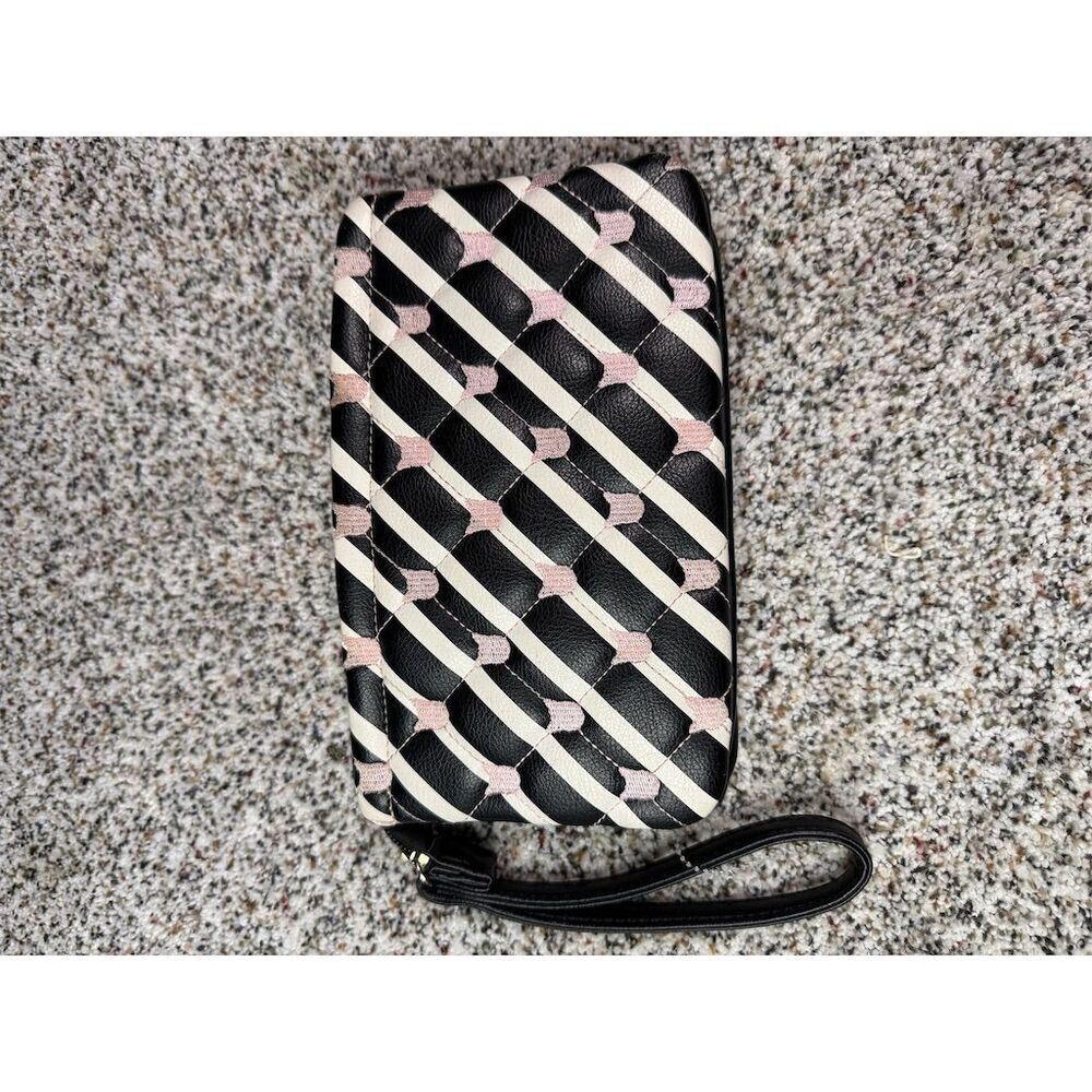 Betsey Johnson Luv Betsey Quilted Kitty Double Pouch Wristlet​